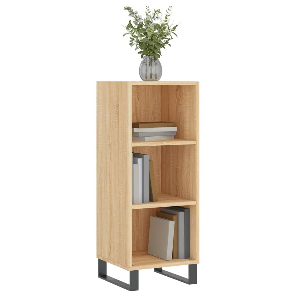 Buffet chêne sonoma 34,5x32,5x90 cm bois d'ingénierie