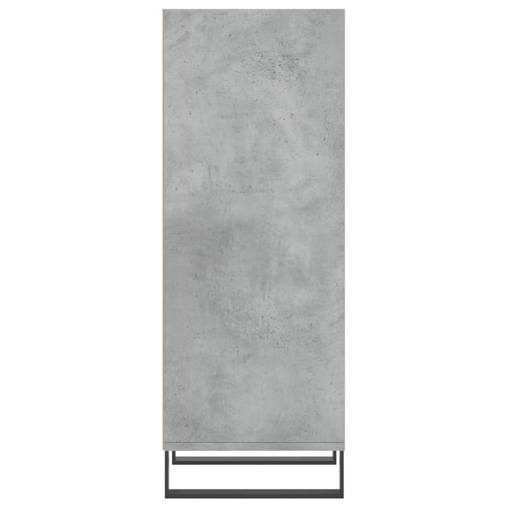 Concrete gray sideboard 34.5x32.5x90 cm engineered wood