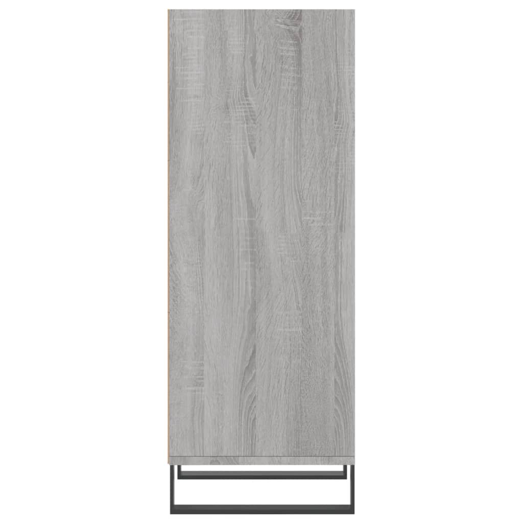 Sonoma graues Sideboard 34,5 x 32,5 x 90 cm, Holzwerkstoff