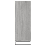 Sonoma graues Sideboard 34,5 x 32,5 x 90 cm, Holzwerkstoff