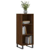 Buffet chêne marron 34,5x32,5x90 cm bois d'ingénierie