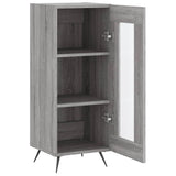 Buffet Sonoma gris 34,5x34x90 cm Bois d'ingénierie