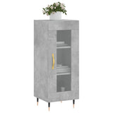 Buffet Gris béton 34,5x34x90 cm Bois d'ingénierie