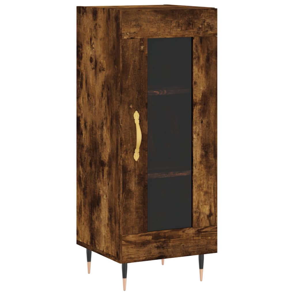 Buffet Chêne fumé 34,5x34x90 cm Bois d'ingénierie