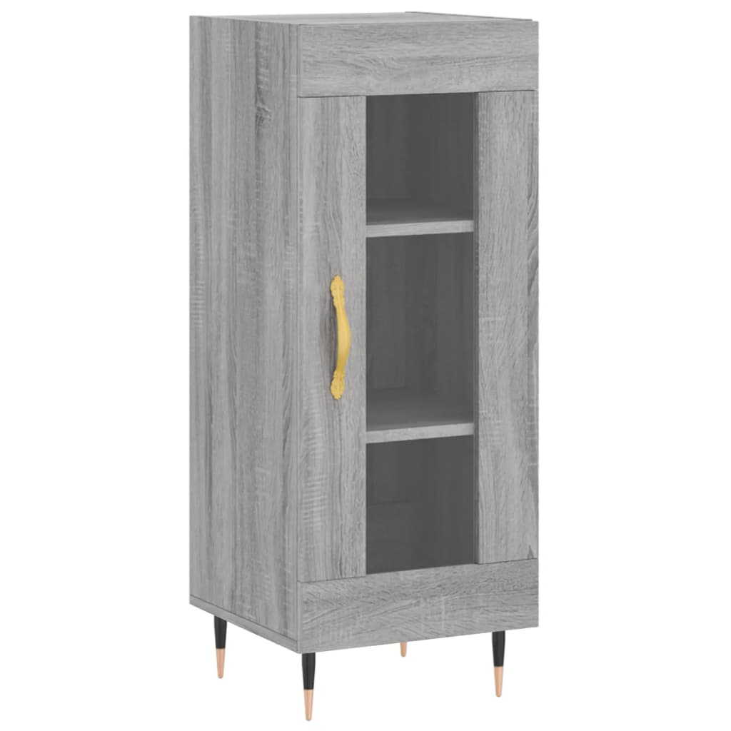 Sonoma graues Sideboard 34,5x34x90 cm Holzwerkstoff