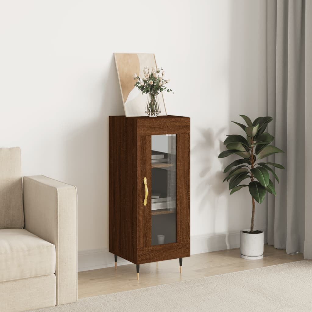 Sideboard Brown Oak 34.5x34x90 cm Engineered wood