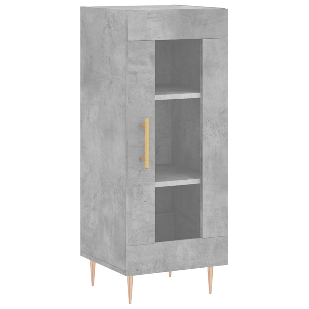 Concrete Grey Sideboard 34.5x34x90 cm Engineered Wood