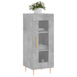 Buffet Gris béton 34,5x34x90 cm Bois d'ingénierie