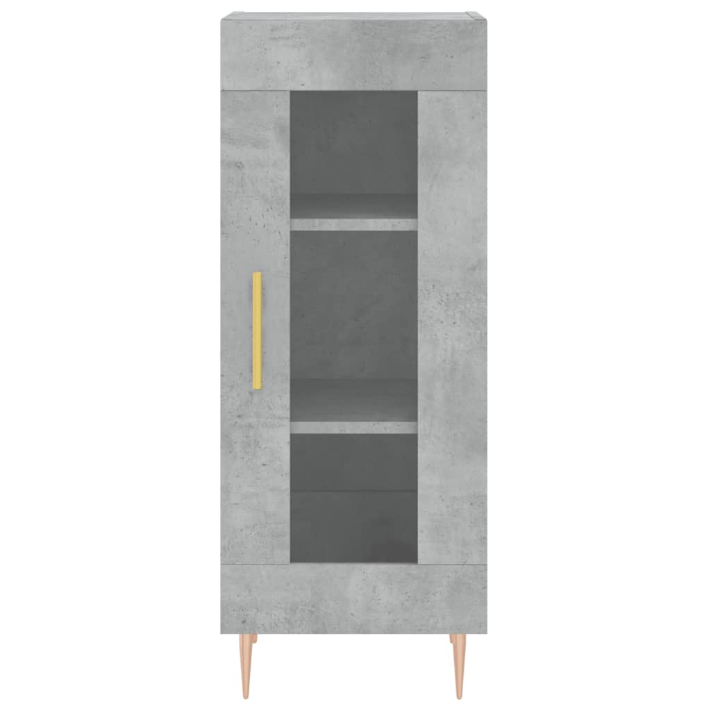 Concrete Grey Sideboard 34.5x34x90 cm Engineered Wood