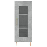 Concrete Grey Sideboard 34.5x34x90 cm Engineered Wood