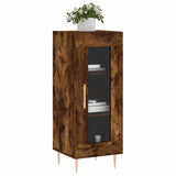 Buffet Chêne fumé 34,5x34x90 cm Bois d'ingénierie