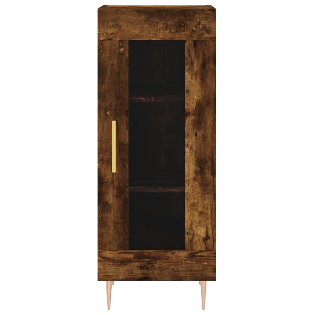 Buffet Chêne fumé 34,5x34x90 cm Bois d'ingénierie