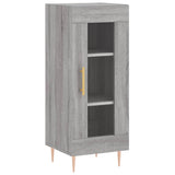 Buffet Sonoma gris 34,5x34x90 cm Bois d'ingénierie