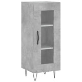 Buffet Gris béton 34,5x34x90 cm Bois d'ingénierie