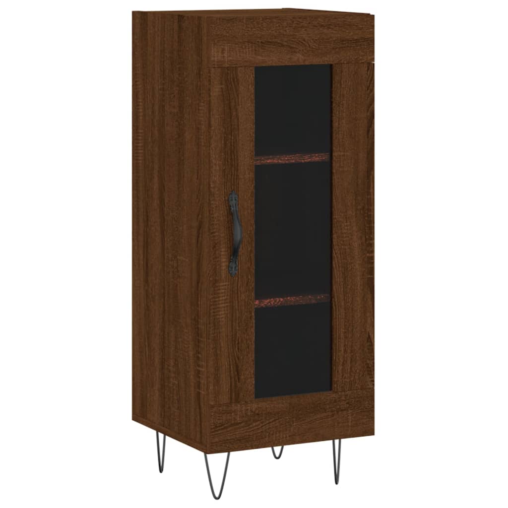 Buffet Chêne marron 34,5x34x90 cm Bois d'ingénierie