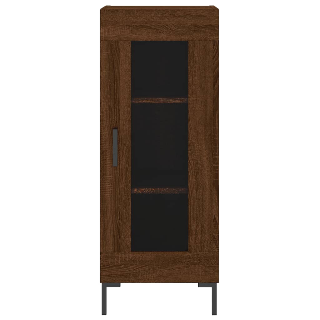 Buffet Chêne marron 34,5x34x90 cm Bois d'ingénierie