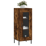 Buffet Chêne fumé 34,5x34x90 cm Bois d'ingénierie