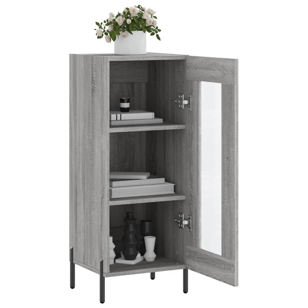 Sonoma gray sideboard 34.5x34x90 cm Engineered wood