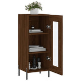 Buffet Chêne marron 34,5x34x90 cm Bois d'ingénierie