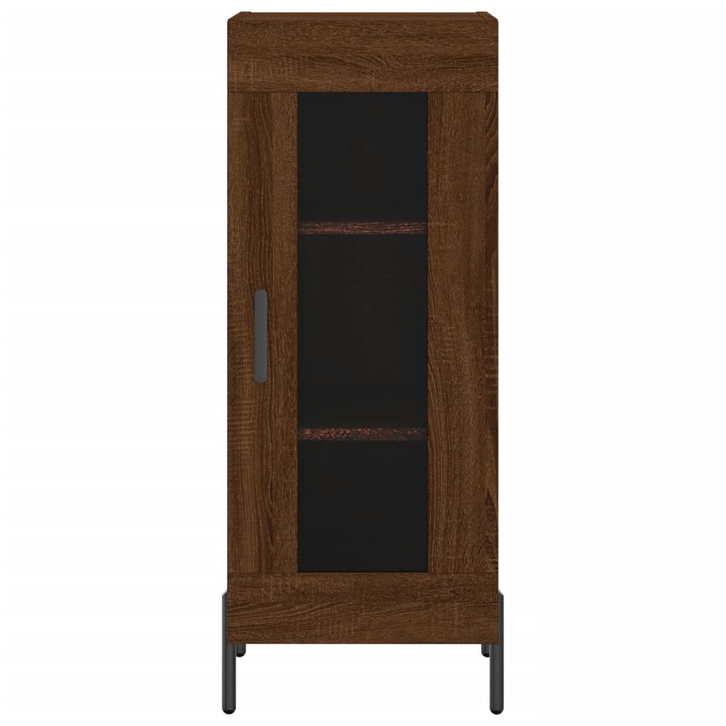 Buffet Chêne marron 34,5x34x90 cm Bois d'ingénierie