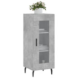 Buffet Gris béton 34,5x34x90 cm Bois d'ingénierie