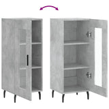 Buffet Gris béton 34,5x34x90 cm Bois d'ingénierie