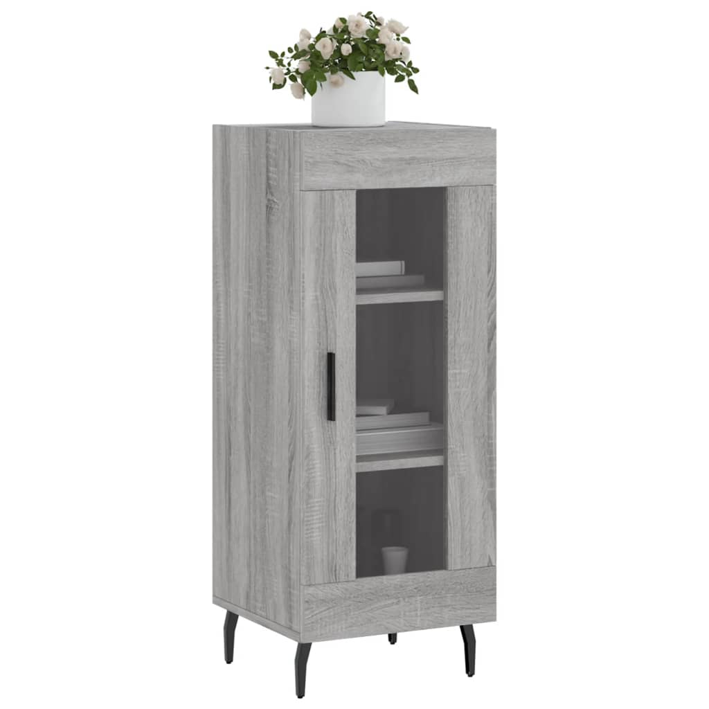 Sonoma gray sideboard 34.5x34x90 cm Engineered wood