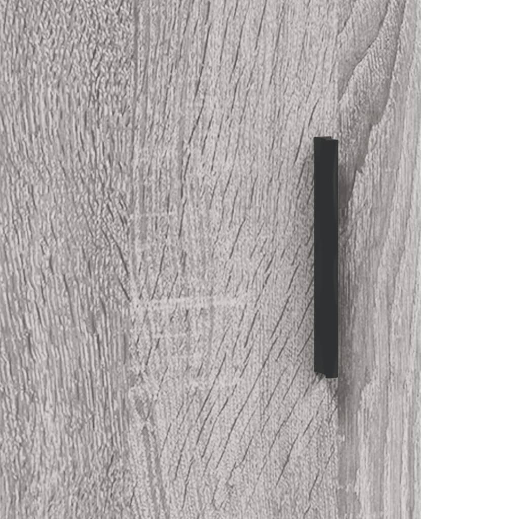 Sonoma gray sideboard 34.5x34x90 cm Engineered wood