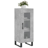 Buffet Gris béton 34,5x34x90 cm Bois d'ingénierie