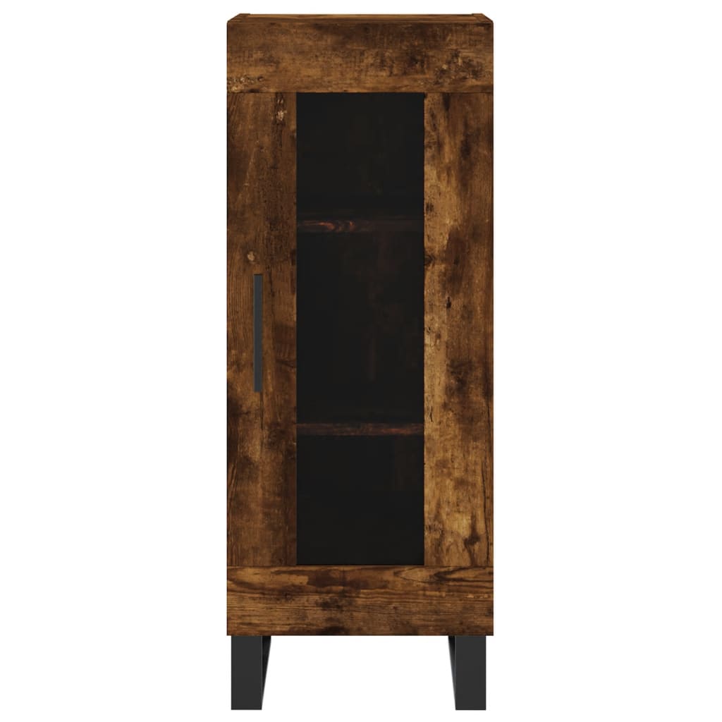 Buffet Chêne fumé 34,5x34x90 cm Bois d'ingénierie