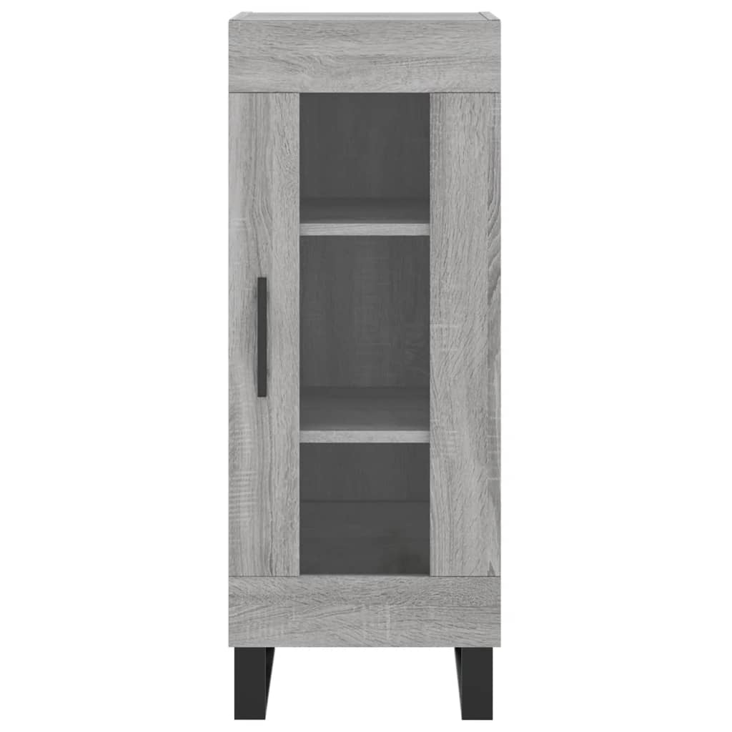 Sonoma graues Sideboard 34,5x34x90 cm Holzwerkstoff