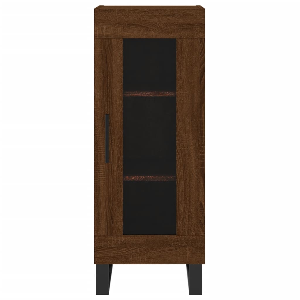 Buffet Chêne marron 34,5x34x90 cm Bois d'ingénierie