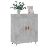 Betongraues Sideboard 69,5 x 34 x 90 cm, Holzwerkstoff