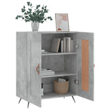 Concrete gray sideboard 69.5x34x90 cm engineered wood