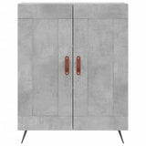 Concrete gray sideboard 69.5x34x90 cm engineered wood