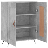 Concrete gray sideboard 69.5x34x90 cm engineered wood