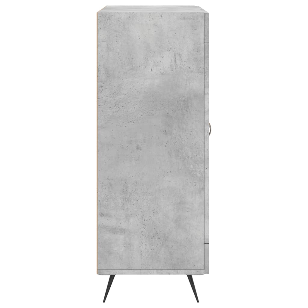 Concrete gray sideboard 69.5x34x90 cm engineered wood