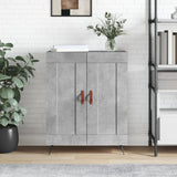 Concrete gray sideboard 69.5x34x90 cm engineered wood