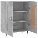 Concrete gray sideboard 69.5x34x90 cm engineered wood