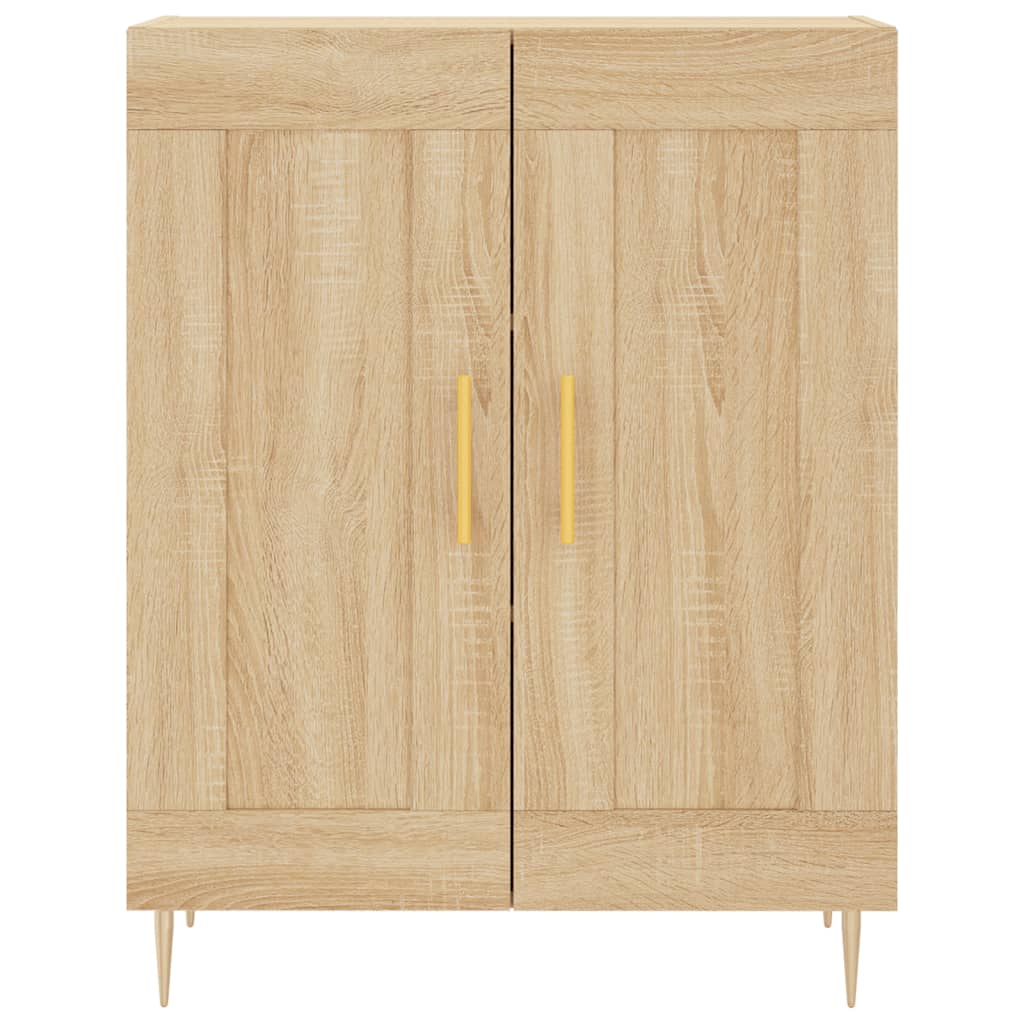 Buffet chêne sonoma 69,5x34x90 cm bois d'ingénierie