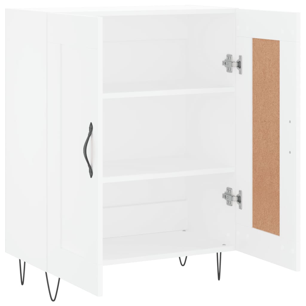 Buffet blanc 69,5x34x90 cm bois d'ingénierie