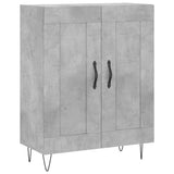 Concrete gray sideboard 69.5x34x90 cm engineered wood