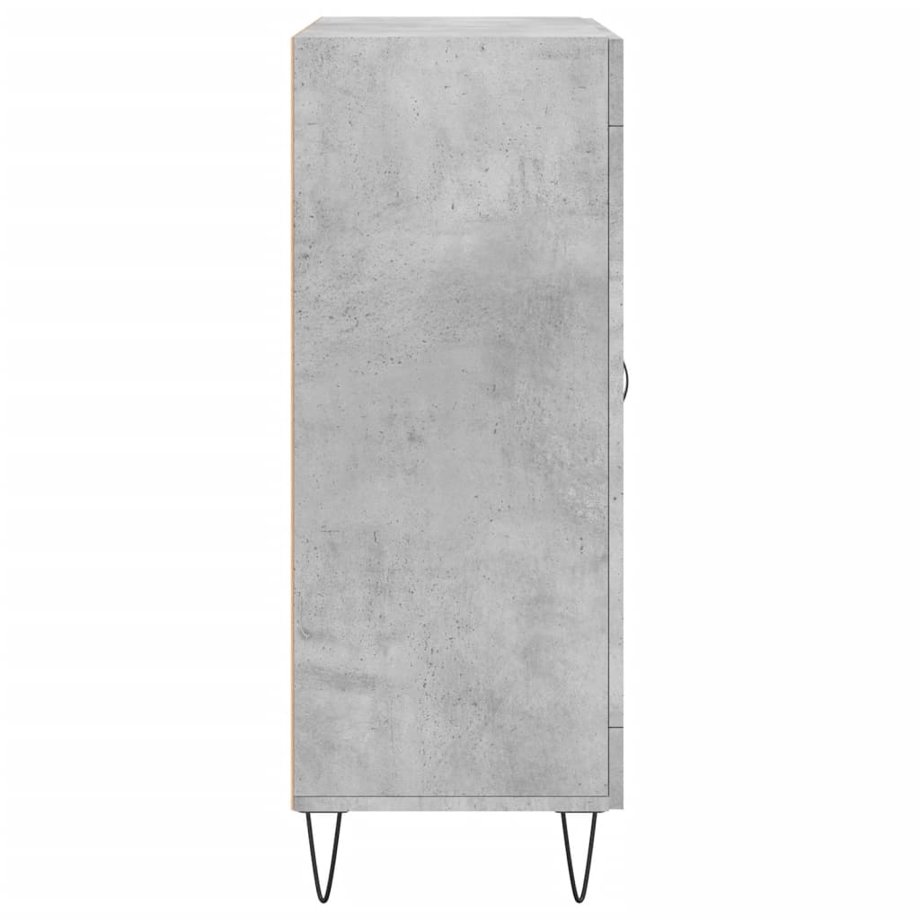 Concrete gray sideboard 69.5x34x90 cm engineered wood