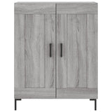 Sonoma graues Sideboard 69,5 x 34 x 90 cm, Holzwerkstoff