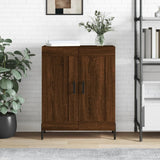 Buffet chêne marron 69,5x34x90 cm bois d'ingénierie