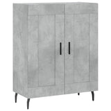 Betongraues Sideboard 69,5 x 34 x 90 cm, Holzwerkstoff