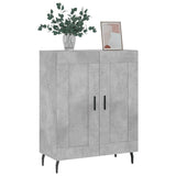 Concrete gray sideboard 69.5x34x90 cm engineered wood