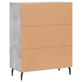 Concrete gray sideboard 69.5x34x90 cm engineered wood