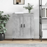 Concrete gray sideboard 69.5x34x90 cm engineered wood