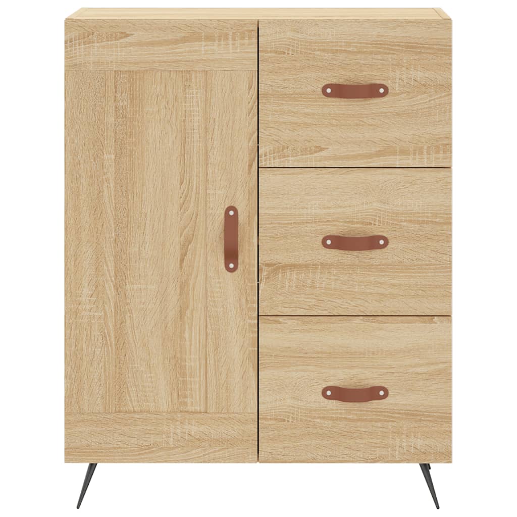 Buffet chêne sonoma 69,5x34x90 cm bois d'ingénierie